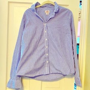 J.Crew size XXL women’s striped button down shirt